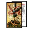 Prayer to St Michael the Archangel Laminated Holy Card Blessed
