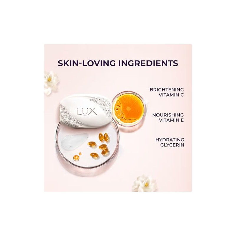Lux Velvet Touch Jasmine & Almond Oil Soap Bar, 3x150g