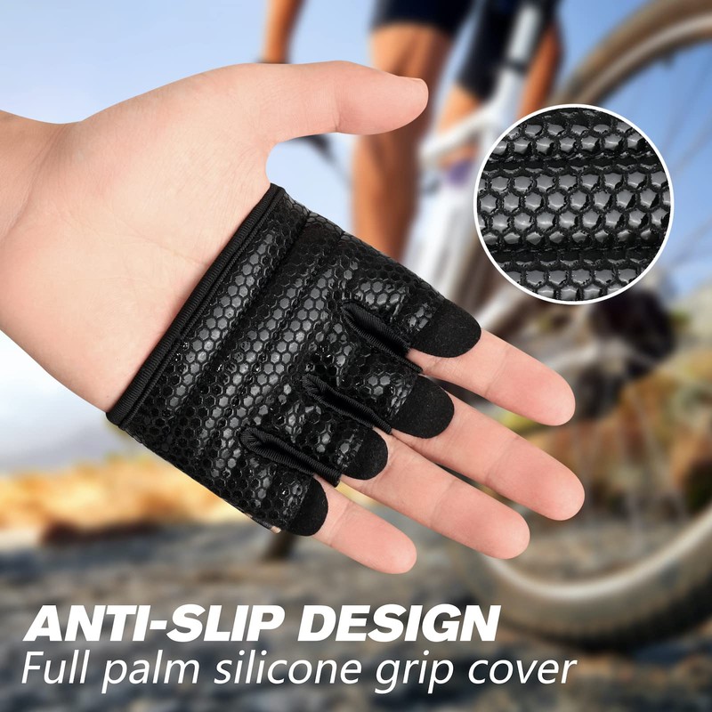 RYMNT Minimal Workout Gloves,Short Micro Weight Lifting Gloves Grip Pads