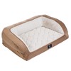 Serta Orthopedic Quilted Couch Dog Bed for Pets – Desert
