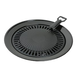 INVIDA Camping Jack Grill Attachment for Portable Gas Cookers Diameter 32 cm BBQ Grill Plate for Gas Cooker Non-Stick Coating, Propane