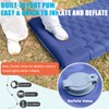 GDREAMT Inflatable Camping Sleeping Pad with Pillow, Extra Thickness 4