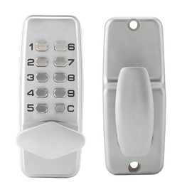 Mechanical Keyless Door Lock, 2-8 Digit Code Combination Entry Door Lock Password Security Coded Lock Push Button Keypad Lock for Home Office