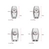 LT Easiyl 20pcs Wire Rope Clips Galvanized Steel Egg Shaped
