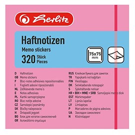 Herlitz 790774 Sticky Notes 75 x 75 mm 320 sheets Neon Orange