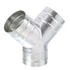 PATIKIL 5 Inch 3 Way Duct Splitter, Y Connector Air Vent Duct Hose Exhaust Pipe Adapter for Dryer Exhaust Fan Vent Systems HVAC