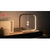 Allocacoc Heng Balance Lamp Portable; Square Real Wood, USB-C Rechargeable,