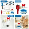 Rabbit Drinking Water System Kit - Includes 12 Plastic Pacifiers,