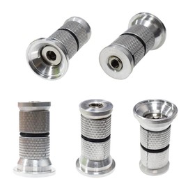 Yuauy Set of Front Fork Headset Expansion Bolt Screw 6 sizes Compression Plug Suspension Inserts Core 28.6/31.8mm 24mm to 30 mm Expander Reusable CNC Knurling Aluminum Alloy Steel For Mountain Bikes
