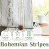 jinchan 100% Blackout Boho Kitchen Curtains 36 Inches Tier Curtains