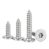 HanTof Torx Flat Head Self-Tapping Screws, M5x10 mm Star Drive