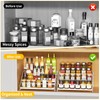 2 Pack Spice Rack Organizer for Cabinet, Depth Adjustable 4