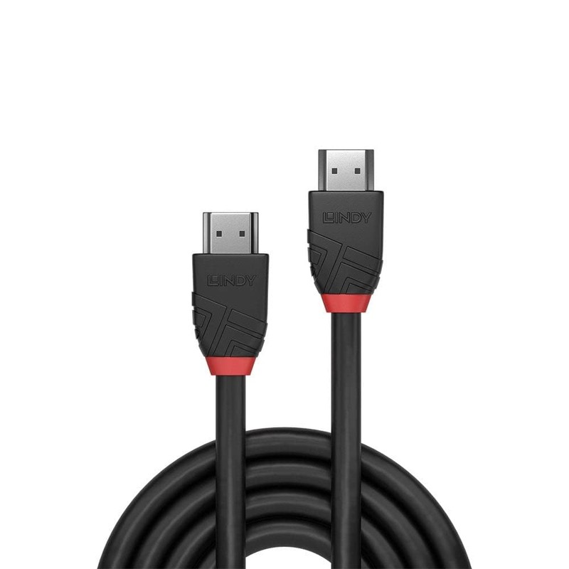 LINDY 15m Standard HDMI Cable, Black Line