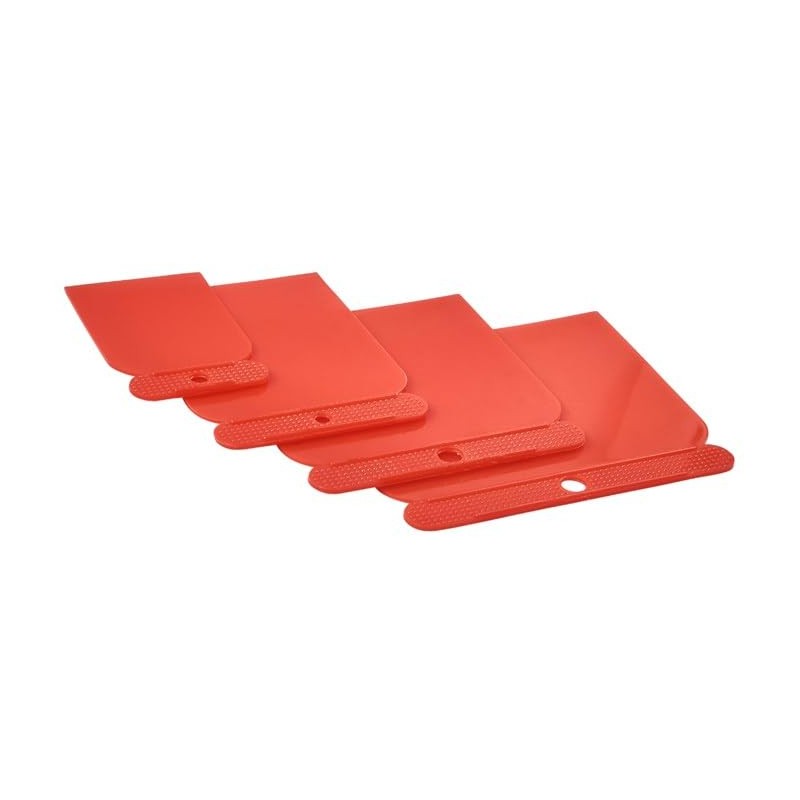 4pc Multipurpose Plastic Filling and Scraping Set - Putty Scraper,
