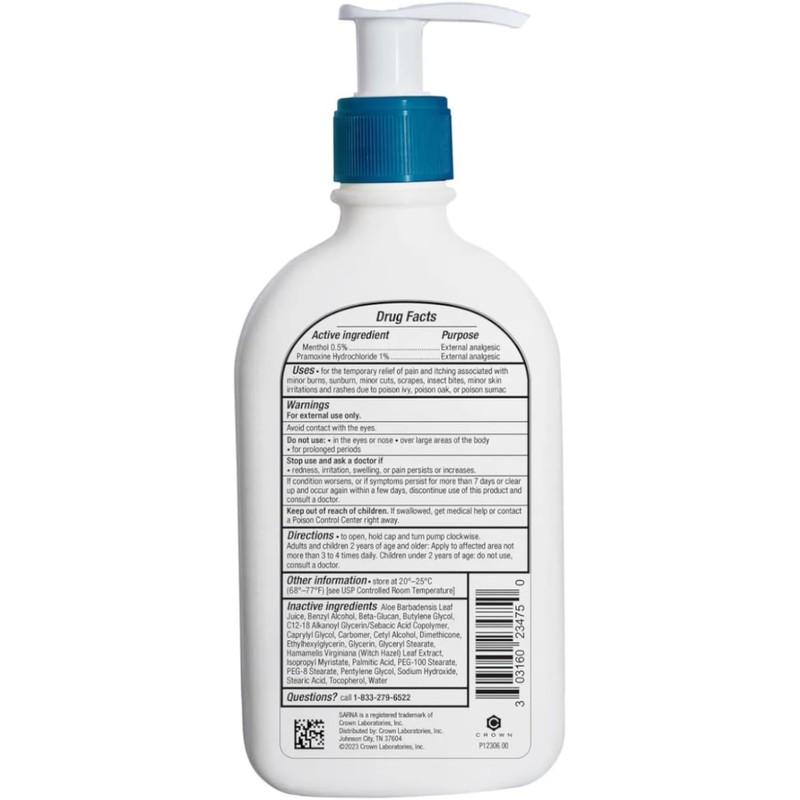 Sarna Calm + Cool Anti-Itch Lotion 7.5 Fl. Oz. (Pack