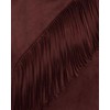 JW PEI Women's Adeline Asymmetric Fringe Sueded Top - Burgundy