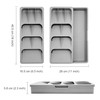 Kitchen DrawerStore Expandable Set，Expandable Plastic Kitchen Cabinet Drawer Storage Organizer