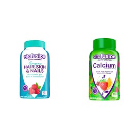 Vitafusion Vitafusion Gorgeous Hair, Skin & Nails Multivitamin Plus Calcium Gummy Vitamins, 135ct & 100ct