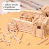 sourcing map 100pcs Wood Sticks, 1/8"x 1/8" x 12" Rectangle