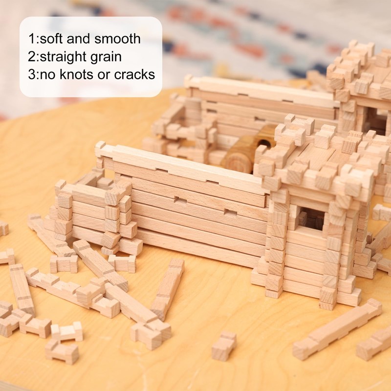 sourcing map 100pcs Wood Sticks, 1/8"x 1/8" x 12" Rectangle