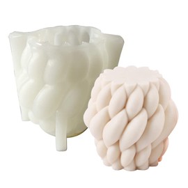 Moldes de silicona 3D para velas, arte abstracto, geométrico, para hacer velas, jabones, cera, fundición de resina, molde de bricolaje