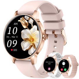 Smart Watch for Women, 1.27" HD Screen Fitness Tracker, Make/Answer Calls, 2026 Portable Smartwatches, 130+ Sport Modes with Heart Rate/Sleep Monitor, IP68 Waterproof, Fitness Watch for iOS Android