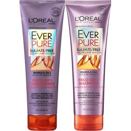 L'Oreal Paris EverPure Frizz-defy Bundle: Shampoo & Conditioner, 8.5 Ounce Each