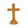 Wooden Cross Tabletop Wood Cross Standing Cross for Church Prayer