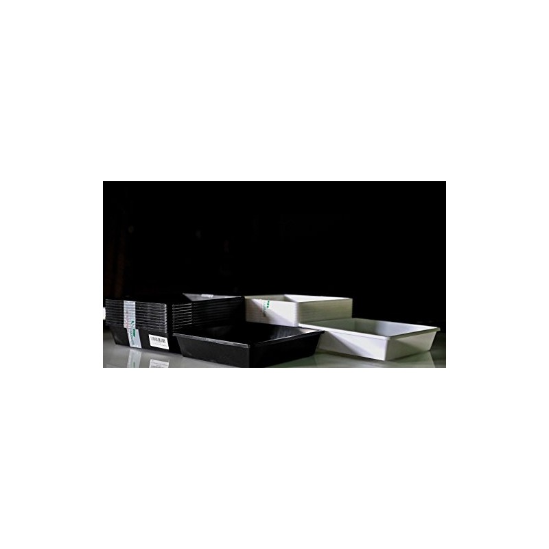 1010 Microgreen Tray, White No Hole 10 Pack Extra Strength