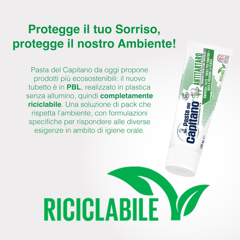 Pasta del Capitano, Organic Toothpaste - Gives Freshness and Freshens