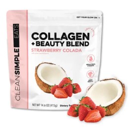 Clean Simple Eats Colágeno Beauty Blend Strawberry Colada