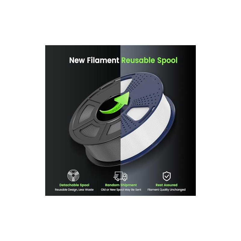 SUNLU PLA 3D Printer Filament PLA Filament 1.75mm, Neatly Wound