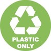 Recycle Trash Office Supply Sticker / Decal for Trash Can Recyle Bin (Plastic)