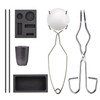 Graphite Torch Melting Casting Kit,8-in-1 Crucibles for Melting Metal Kit