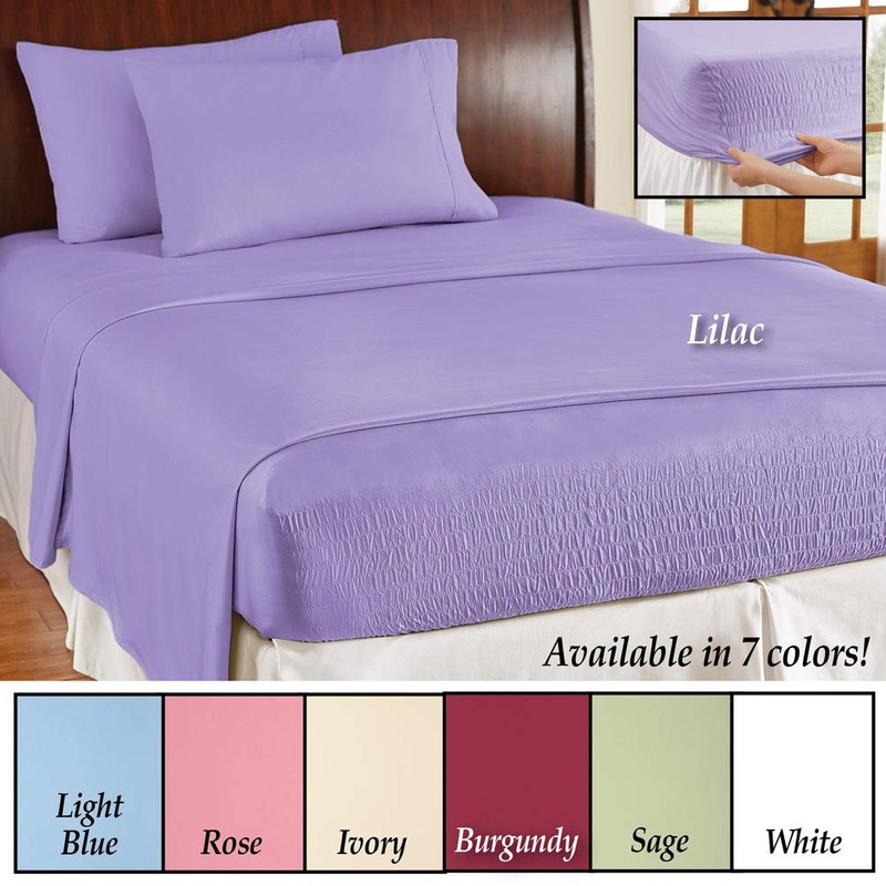 Collections Etc Bed Tite Soft Microfiber Sheet Set - Includes