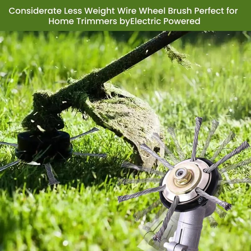 Petrol Strimmer Head,Steel Wire Grass Trimmer,Strimmer Head,Indestructible Brush Cutter Attachment