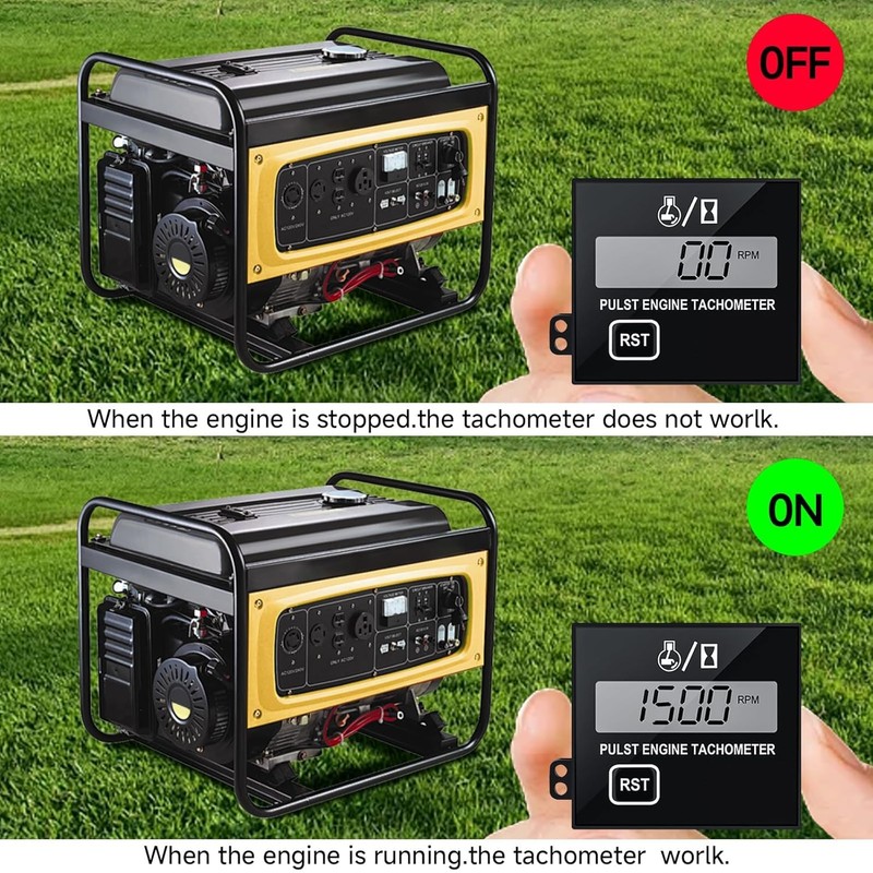 Digital Chainsaw Tachometer Car Spark Plugs Engine Digital Tach Meter