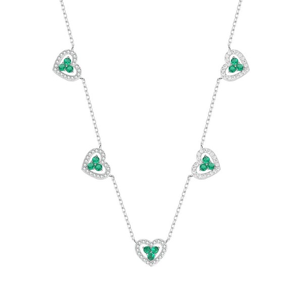 GOUWO Necklace with Pendant for Women 925 Sterling Silver Heart