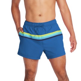Speedo Men's Standard Swim Trunk Short Length Redondo Striped - Arctic Glass, XX-Large