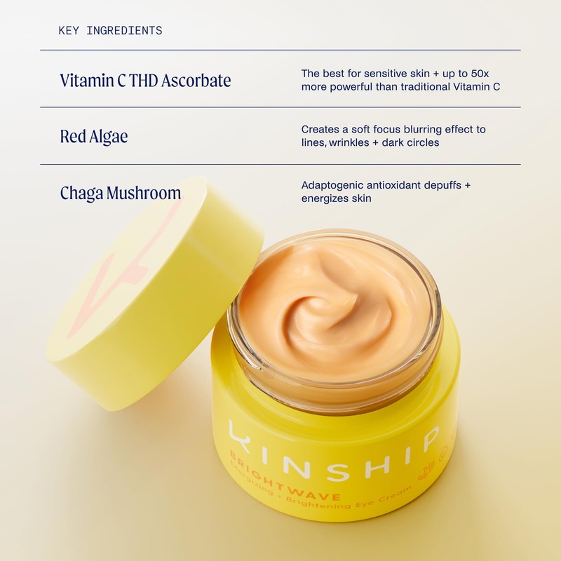Kinship Brightwave Vitamin C Energizing + Brightening Eye Cream 15ml