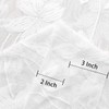 DWCN White Sheer Rod Pocket Curtains - Window Voile Floral