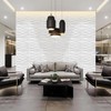 STICKGOO Wave Wall Panels for Interior Wall Decor, White 3D