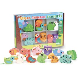 Vilac 1504 Pets Large Beads Set, Multi-Color