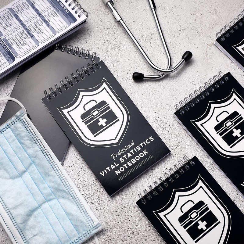 Glenmal 6 Pack First Responders Vital Statistics Notebook Medical Notebook