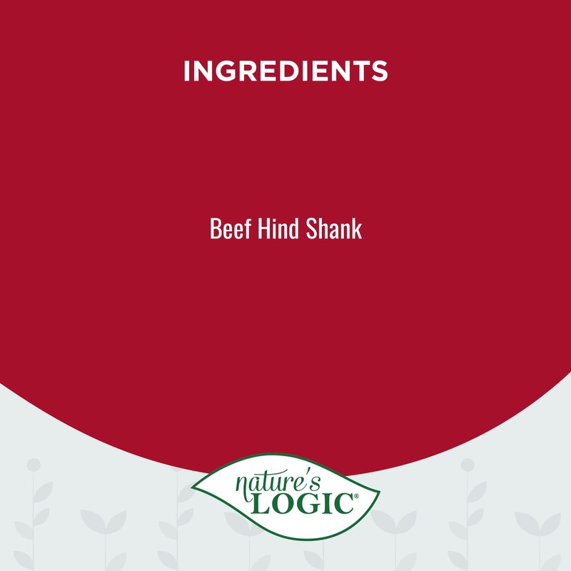 Nature's Logic Beef 7-8" Hind Shank Bone Treat, 1lb, 1