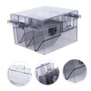 TOVINANNA Plastic Transparency Storage Box Combs Slots Stackable Organizer Box