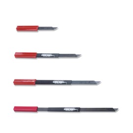 UltraWiz Long Knives Set - 4008-L, 4013-L, 4018-L, 4024-L Trim Knives for Auto Glass Urethane Removal, 8" to 24" Length Options for Maximum Control & Extended Reach in Tight Interior Areas.