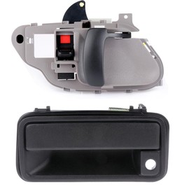 OCPTY Door Handles Exterior Interior Front Driver Left Side Replacement fit 1995-1999 for GMC C1500 Outside Inside Door Handles(2pcs)