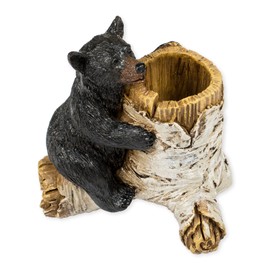 Bear Toothpick Holder 4 x 3 x 4 Inch Resin Crafted Tabletop Figurine