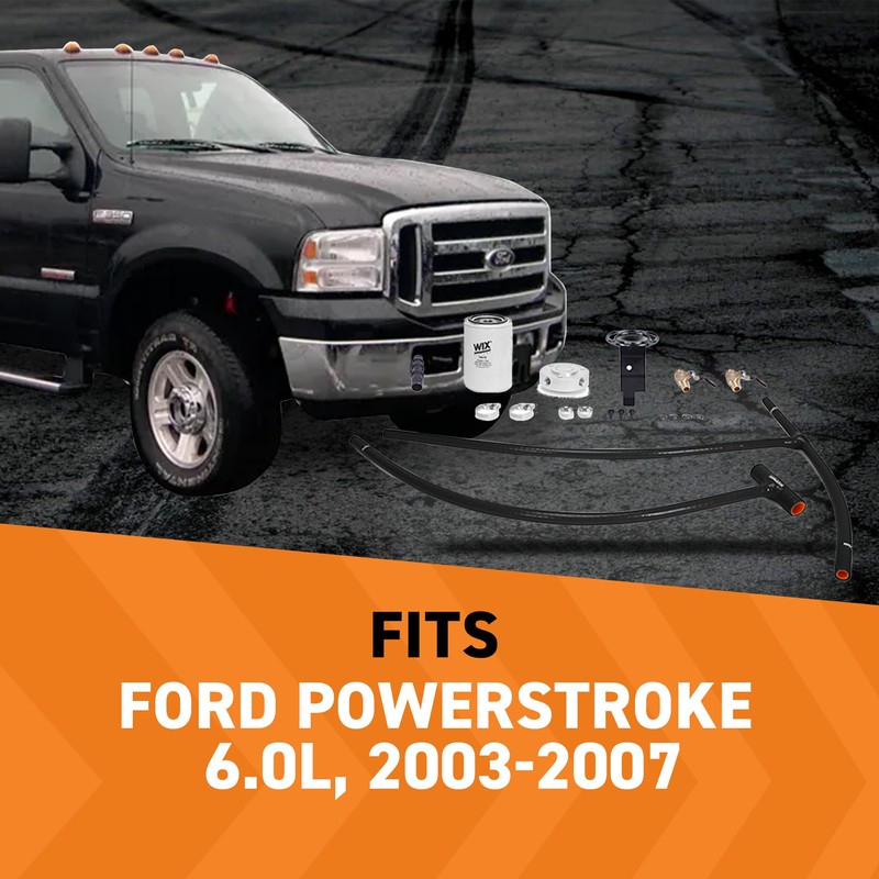 Mishimoto MMCFK-F2D-03BK Coolant Filter Kit Fits Ford 6.0L Powerstroke 2003-2007